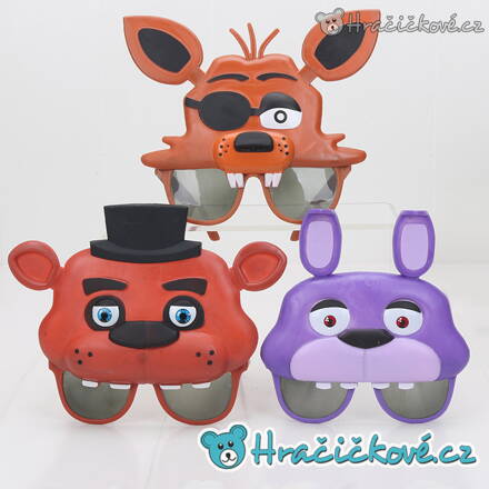 Brýle ze hry Five Nights at Freddy's (karnevalová maska, Pět nocí u Freddyho)