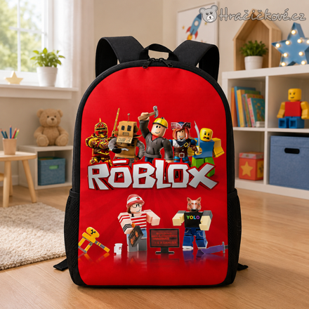 Dětský školní batoh Roblox červený | Batoh do školy Roblox