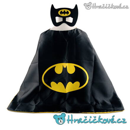 Dětský kostým Batman, plášť s maskou (karnevalový kostým)