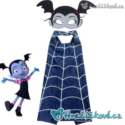 Karnevalový kostým ze seriálu Vampirina, plášť s maskou