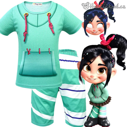 Karnevalový kostým Vanilka | Vanellope z pohádky Raubíř Ralph, typ 1