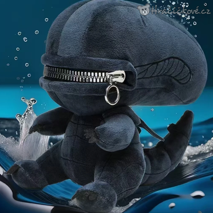 Alien Xenomorph plyšák 23 cm | Plyšová hračka se zipovými ústy