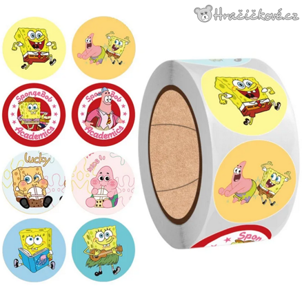 500 ks samolepek v roli Spongebob. typ 2