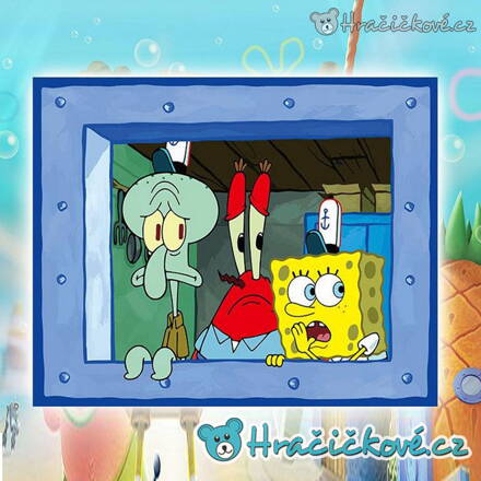 Spongebob, samolepka na zeď, vel. 100 x 70cm