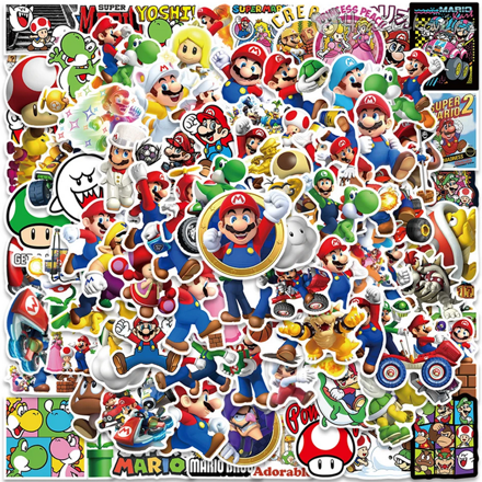 Samolepky 100 ks Super Mario