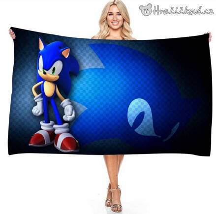 Osuška Ježek Sonic, vel. 150x75cm, typ2