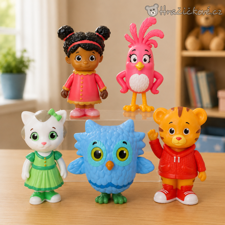Figurky Daniel Tiger’s Neighbourhood | Sada 5 figurek Sousedi Daniela Tigera
