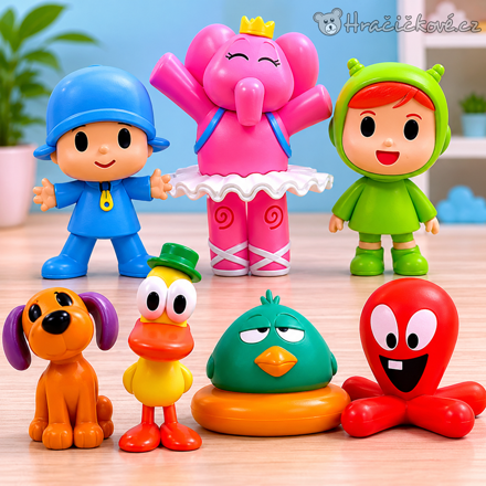 Figurky Pocoyo a přátelé | Sada 7 figurek z pohádky Pocoyo