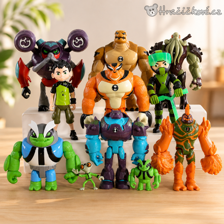 Figurky Ben 10 11 ks 4–13 cm | Akční figurky ze seriálu Ben 10