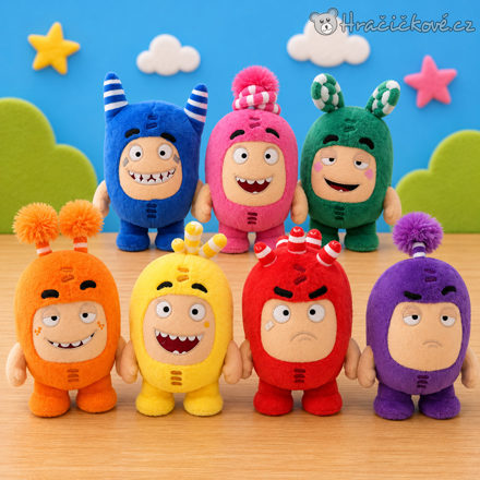Plyšáci Oddbods 18 cm | Plyšové postavičky z animovaného seriálu Oddbods