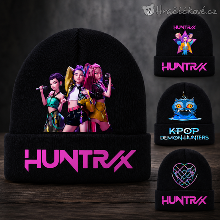 Černá zimní čepice K-pop Lovkyně démonů | Demon Hunters