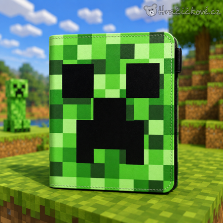 Peněženka Minecraft Creeper | Dětská peněženka Minecraft, typ 1