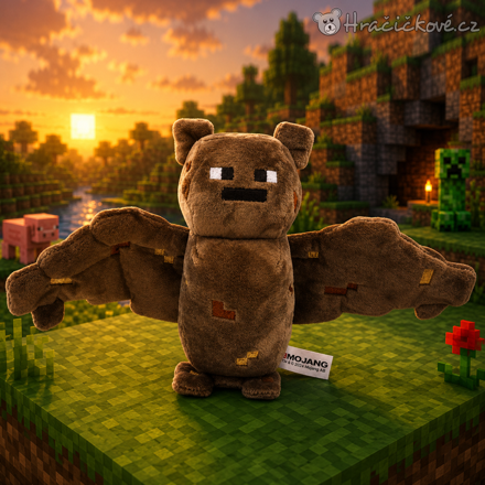 Minecraft plyšový Bat 18 cm | Plyšák netopýr Minecraft pro děti