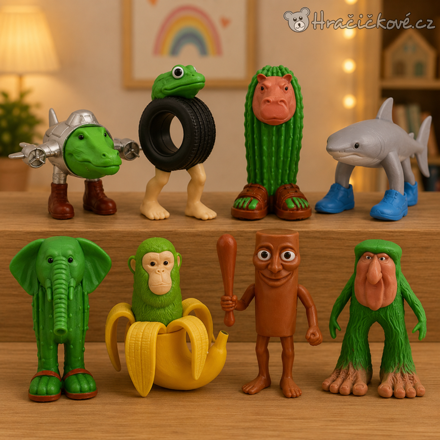 Figurky Tung Tung Tung Sahur 8 ks | Barevné figurky pro děti