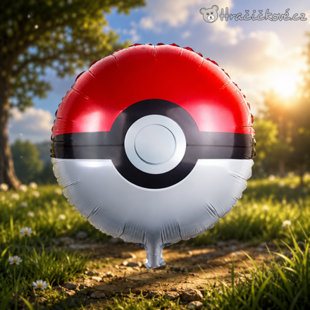 Foliový balón Pokémon ball, vel. 45x45cm