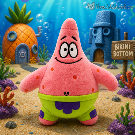 Velký plyšový Patrik 50cm (Spongebob SquarePants)