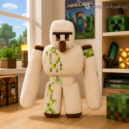 Plyšový Minecraft Golem 36 cm | Plyšák Iron Golem Minecraft pro děti