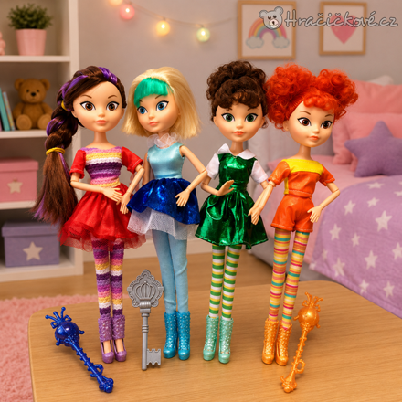 Panenky Fairy Patrol 25 cm set 4 kusů | Pohádkové panenky Fairy Patrol pro děti