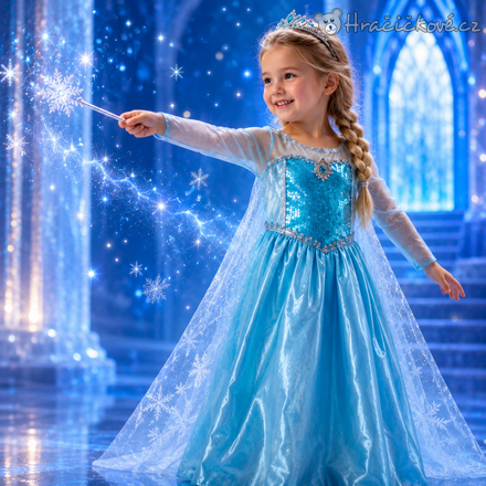 Krásné šaty Elza Ledové království | Dětské šaty Frozen Elsa