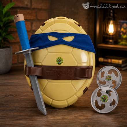 Ninja želva Leonardo převlek | Dětský kostým Ninja Turtles se zbraněmi