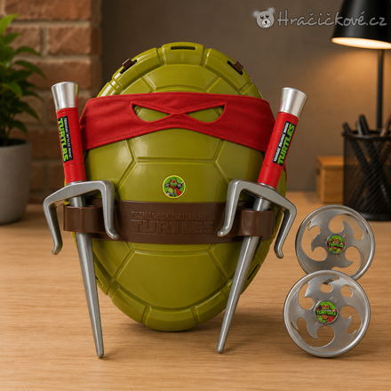 Ninja želva Raphaelo převlek | Dětský kostým Ninja Turtles se zbraněmi