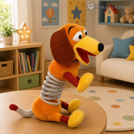 Toy Story Slinky pes 45 cm | Plyšový pejsek z Příběhu hraček