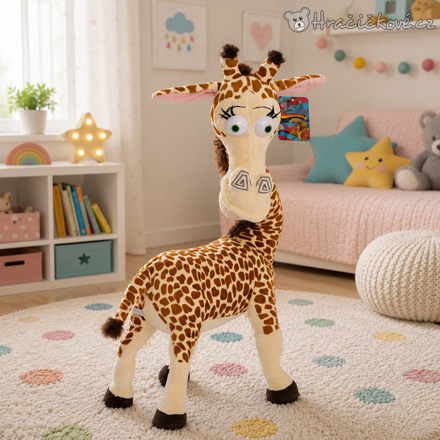 Plyšová žirafa Melman z pohádky Madagaskar