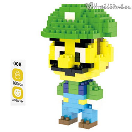 Stavebnicové bloky – Luigi (Mario)