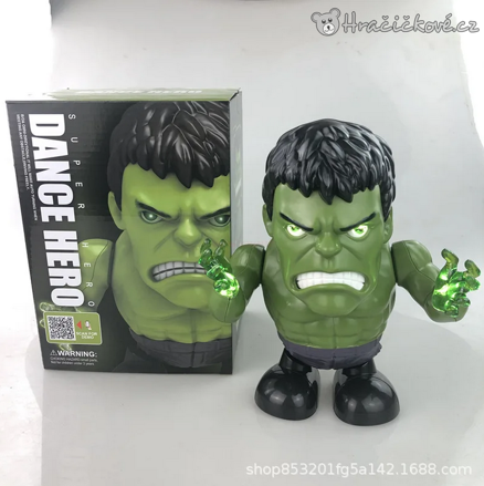 Svítící, hrající a tancující Hulk, vel. 19cm