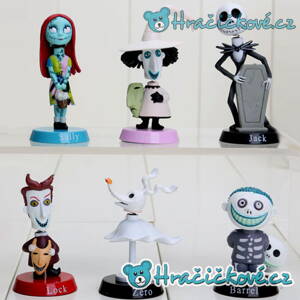 Figurky z pohádky Ukradené Vánoce (The Nightmare Before Christmas), 6 ks