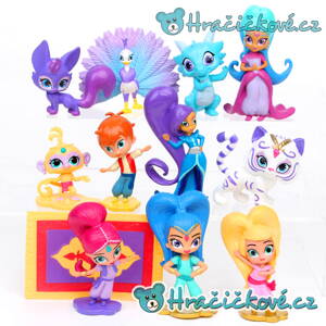 Figurky z pohádky Třpytka a Světla (Shimmer and Shine), 12 ks