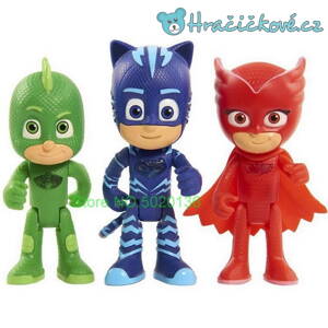 3 figurky z pohádky PJ Mask