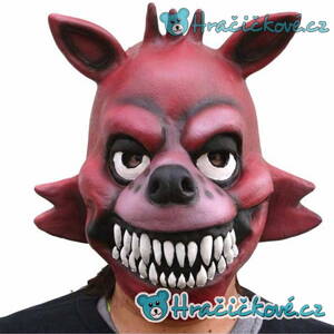 Latexová maska Liška Foxy hry ze Five Nights at Freddy's (karnevalový kostým)