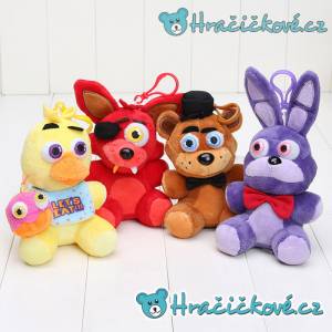 Set čtyř plyšáků ze hry Five Nights at Freddy's, vel. 14cm