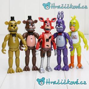 Set pěti figurek ze hry Five Nights at Freddy's, vel. 15cm