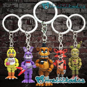 Sada čtyř klíčenek ze hry Five Nights at Freddy's