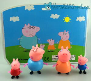 Figurky Prasátko Peppa - Pepina (Peppa Pig), 4ks
