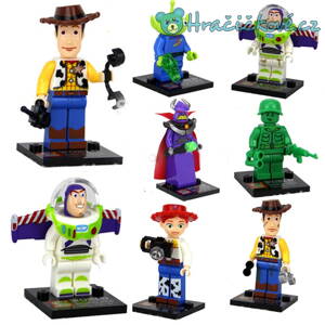 Toy Story figurky, 8ks (stavebnice typu Lego)