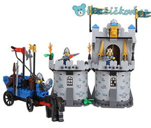Středověký hrad s rytíři 267 dílků (stavebnice typu Lego)