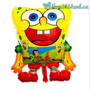 Foliový balón ve tvaru Spongeboba 60x41cm