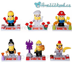 Postavičky Mimoňi v převleku, 6 ks (stavebnice typu Lego)