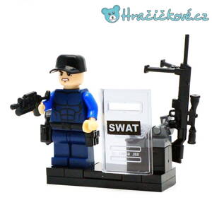 Policisté ze zásahhové jednotky Swat, 6ks (stavebnice typu Lego)