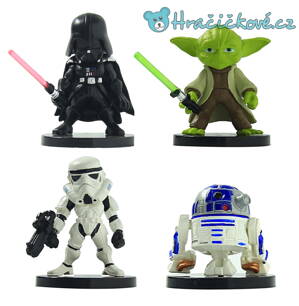 Figurka Star Wars Yoda, Darth Vader, Stormtroopers a Robot, 4ks (hračky Hvězdné války)