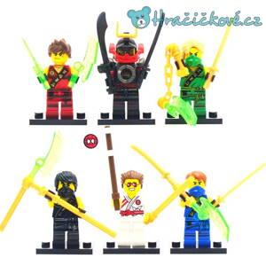 Figurky Phantom Ninja 6ks, stavebnice typu Lego