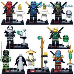 Figurky Phantom Ninja 8ks (stavebnice typu Lego)