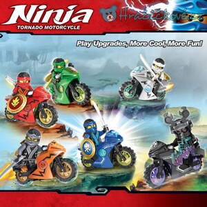 Figurky Ninjago Phantom s motocykly 6ks (stavebnice typu Lego)