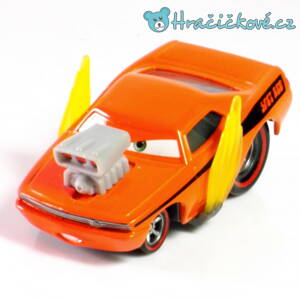 Snot Rod s plameny - kovové autíčko 1:55, Disney Pixar Cars