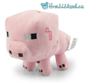 Minecraft plyšové Prase (Pig), vel. 16cm