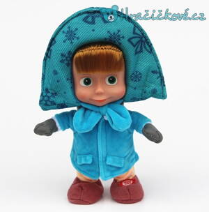 Modrá panenka Máša z pohádky Máša a medvěd, vel. 22cm 