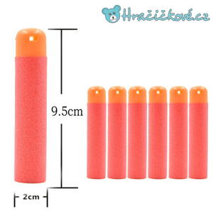 Náhradní náboje (šipky) do pistole Nerf N-Strike Elite Mega, 6ks 
